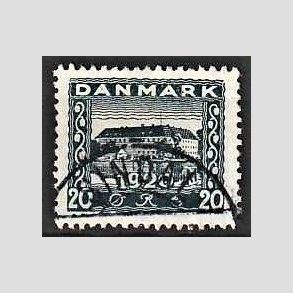 FRIM�RKER DANMARK | 1920-21 - AFA 113 - Genforening 20 �re bl� - Lux Stemplet Sindal