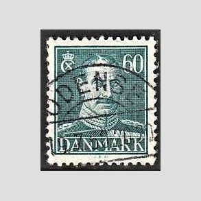 FRIMRKER DANMARK | 1944 - AFA 284 - Chr. X 60 re blgrn - Lux Stemplet Odense