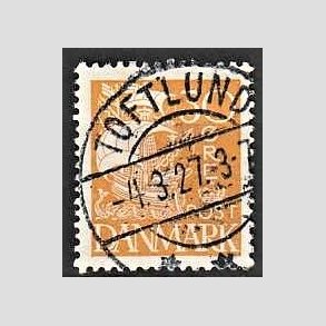 FRIM�RKER DANMARK | 1927 - AFA 172 - Karavel 30 �re gul - Lux Stemplet Toftlund