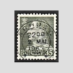 FRIMRKER DANMARK | 1961-62 - AFA 395 - Fr. IX 35 re mrkgrn - Lux Stemplet rhus C