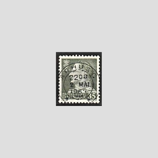 FRIMRKER DANMARK | 1961-62 - AFA 395 - Fr. IX 35 re mrkgrn - Lux Stemplet rhus C