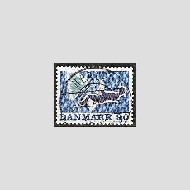 FRIMRKER DANMARK | 1971 - AFA 519 - Sportsudgave - 90 re bl/brunviolet/grn - Lux Stemplet Herlev
