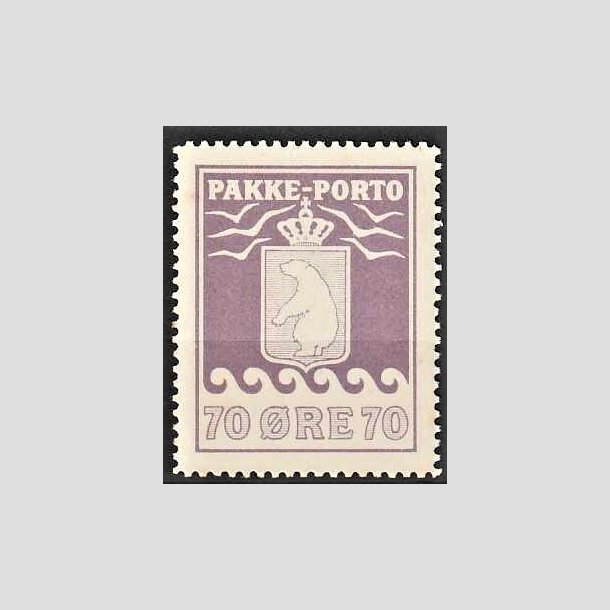 FRIMRKER GRNLAND | 1936 - AFA 13 - Pakke-porto - 70 re violet - Ubrugt