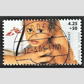 FRIMRKER DANMARK | 2003 - AFA 1349 - Lger uden grnser - 4,25 Kr. + 50 re - Pragt Stemplet Odder