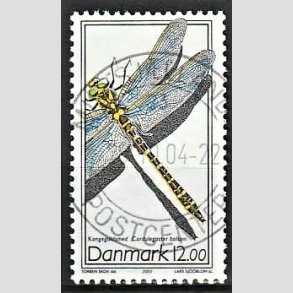 FRIM�RKER DANMARK | 2003 - AFA 1354 - Instekter. - 12,00 Kr. Kongeguldsmed - Pragt Stemplet