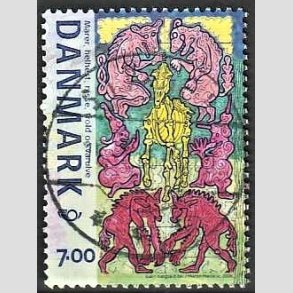 FRIMRKER DANMARK | 2006 - AFA 1461 - Mystiske vsener - 7,00 Kr. flerfarvet - Pnt Stemplet
