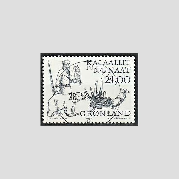 FRIMRKER GRNLAND | 2000 - AFA 355 - Arktiske vikinger II - 21,00 kr. flerfarvet - Lux stemplet