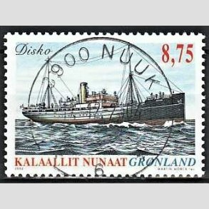 FRIM�RKER GR�NLAND | 2003 - AFA 416 - Skibsfart p� Gr�nland II. - 8,75 kr. flerfarvet - Lux stemplet