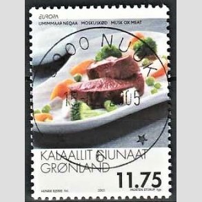 FRIM�RKER GR�NLAND | 2005 - AFA 445 - Europafrim�rke - 11,75 kr. flerfarvet - Lux stemplet