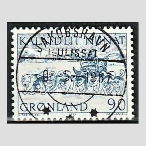 FRIM�RKER GR�NLAND | 1972 - AFA 80 - Postbefordring - 90 �re bl� - Lux Stemplet