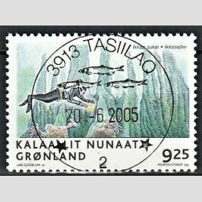 FRIM�RKER GR�NLAND | 2005 - AFA 447 - Videnskab I. - 9,25 kr. flerfarvet - Lux stemplet