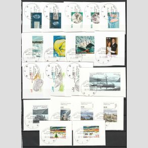 FRIM�RKER GR�NLAND | 2008 - AFA 505-527 - Postfrim�rker komplet i hovednumre p� klip - Pragt stemplet