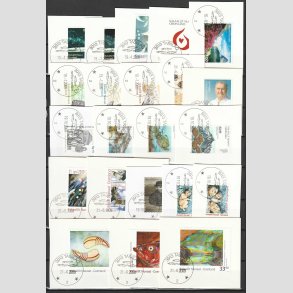 FRIM�RKER GR�NLAND | 2009 - AFA 528-553 - Postfrim�rker komplet i hovednumre p� klip - Pragt stemplet