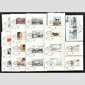 FRIM�RKER GR�NLAND | 2004 - AFA 418-438 - Postfrim�rker komplet i hovednumre p� klip - Pragt stemplet