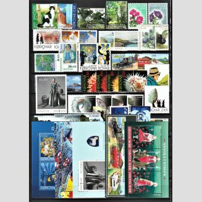 FRIM�RKER F�R�ERNE | 2011 + 2012 | AFA 708-762 | Postfrim�rker og miniark - Komplette �rgange i hovednumre - Postfrisk