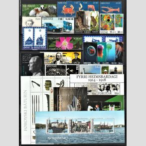 FRIM�RKER F�R�ERNE | 2013 + 2014 | AFA 763-817 | Postfrim�rker og miniark - Komplette �rgange i hovednumre - Postfrisk