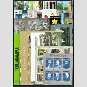 FRIM�RKER F�R�ERNE | 2007 + 2008 | AFA 578-654 | Postfrim�rker og miniark - Komplette �rgange i hovednumre - Postfrisk