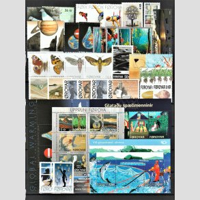 FRIM�RKER F�R�ERNE | 2009 + 2010 | AFA 578-654 | Postfrim�rker og miniark - Komplette �rgange i hovednumre - Postfrisk