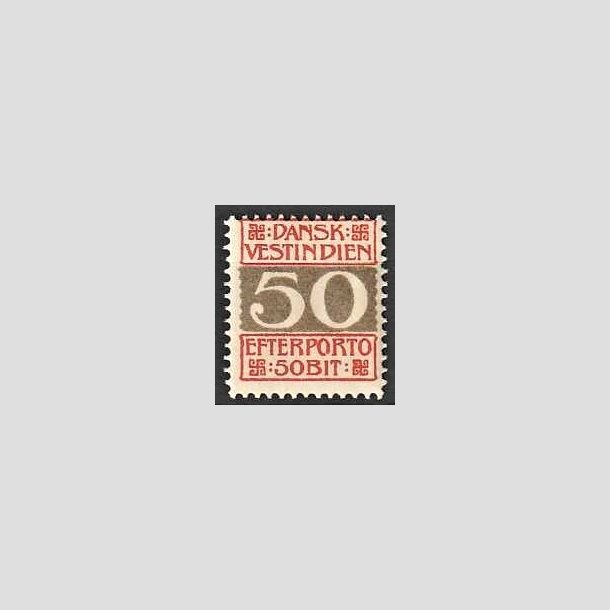 FRIMRKER DVI | 1902 - AFA 8 | 50 cents Portomrke - Postfrisk