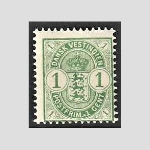 FRIM�RKER DVI | 1900 - AFA 16 | 1 cents gr�n - Postfrisk