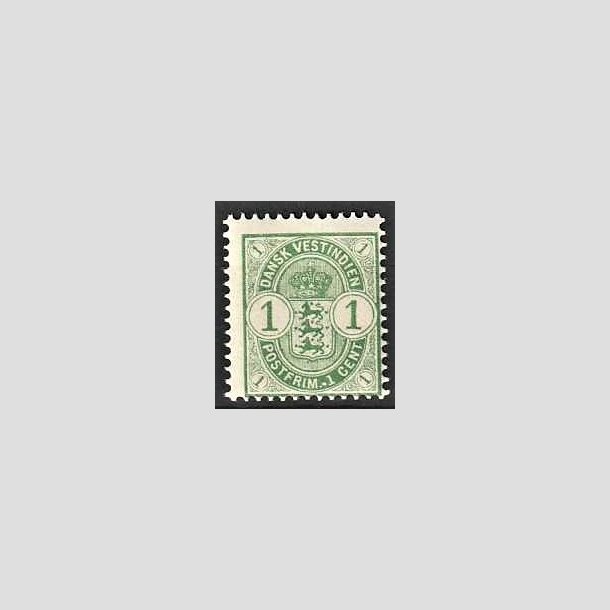 FRIMRKER DVI | 1900 - AFA 16 | 1 cents grn - Postfrisk