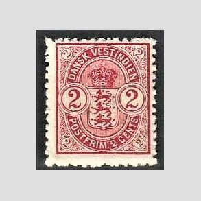 FRIMRKER DVI | 1903 - AFA 22 | 2 cents rd - Postfrisk