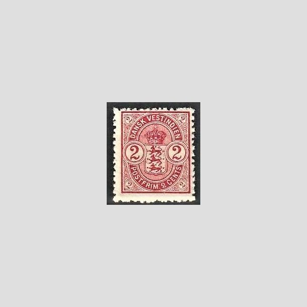 FRIMRKER DVI | 1903 - AFA 22 | 2 cents rd - Postfrisk