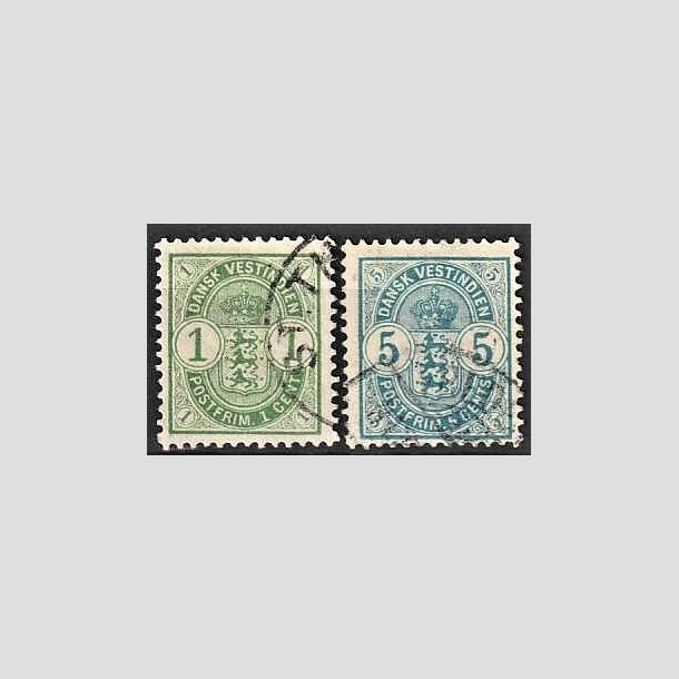 FRIMRKER DVI | 1900 - AFA 16,17 | 1 + 5 cents - Stemplet