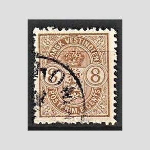 FRIMRKER DVI | 1903 - AFA 23 | 8 cents brun - Stemplet