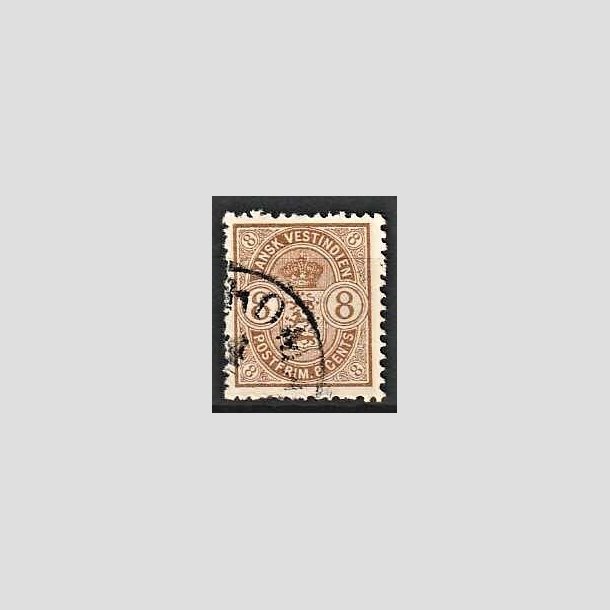 FRIMRKER DVI | 1903 - AFA 23 | 8 cents brun - Stemplet