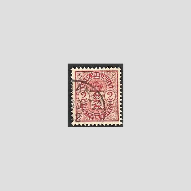 FRIMRKER DVI | 1903 - AFA 22 | 2 cents rd - Stemplet