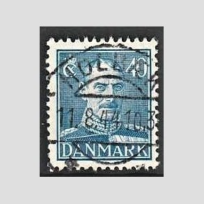 FRIMRKER DANMARK | 1942-44 - AFA 280 - Chr. X 40 re bl - Lux Stemplet