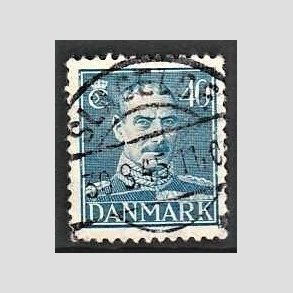 FRIMRKER DANMARK | 1942-44 - AFA 280 - Chr. X 40 re bl - Lux Stemplet