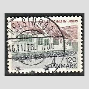 FRIM�RKER DANMARK | 1978 - AFA 661 - Midtjylland - 120 �re flerfarvet - Pragt Stemplet Helsing�r