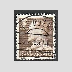 FRIMRKER DANMARK | 1965 - AFA 431 - Fr. IX 40 re brun - Pragt Stemplet Esbjerg