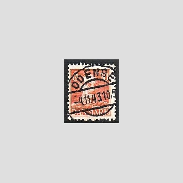 FRIMRKER DANMARK | 1942-44 - AFA 278 - Chr. X 30 re orange - Lux Stemplet