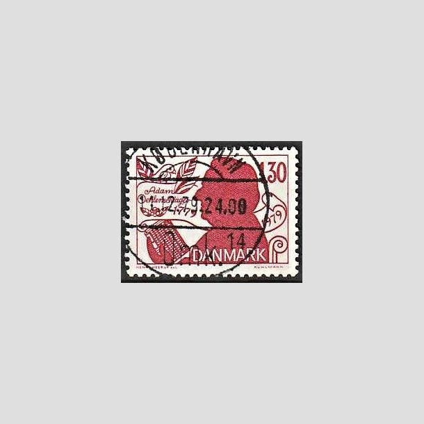 FRIMRKER DANMARK | 1979 - AFA 690 - Adam Oehlenschlger - 1,30 Kr. rd - Pragt Stemplet 