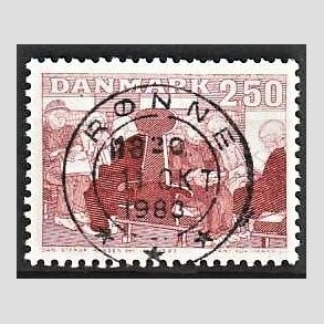 FRIM�RKER DANMARK | 1983 - AFA 786 - �ldre i samfundet - 2,50 Kr. r�d - Pragt Stemplet R�nne