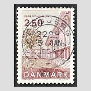 FRIM�RKER DANMARK | 1983 - AFA 778 - EU Bygningskunst - 2,50 Kr. r�d/r�dbrun - Pragt Stemplet Esbjerg