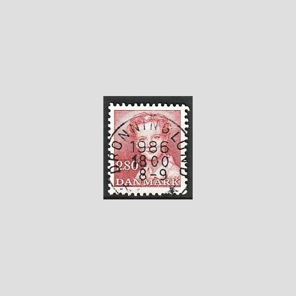 FRIMRKER DANMARK | 1985 - AFA 820 - Dronning Margrethe - 2,80 Kr. rd - Pragt Stemplet Dronninglund