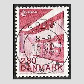 FRIM�RKER DANMARK | 1987 - AFA 882 - Europam�rker - 2,80 Kr. r�d - Pragt Stemplet Sor�