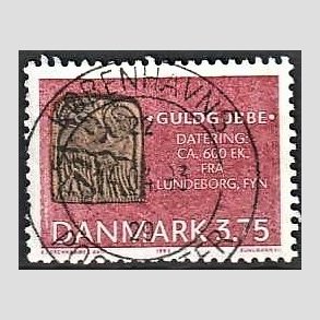 FRIM�RKER DANMARK | 1993 - AFA 1035 - Danef� - 3,75 Kr. flerfarvet - Pragt Stemplet