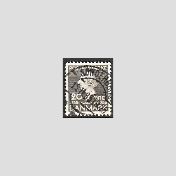 FRIMRKER DANMARK | 1935 - AFA 227 - H. C. Andersen 20 re gr - Lux Stemplet