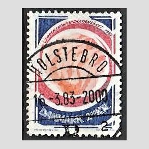 FRIM�RKER DANMARK | 1983 - AFA 765 - Kommunikations�ret - 2,00 Kr. flerfarvet - Pragt Stemplet Holstebro