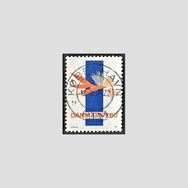 FRIMRKER DANMARK | 1987 - AFA 877 - Kunst - 2,80 Kr. flerfarvet - Pragt Stemplet 