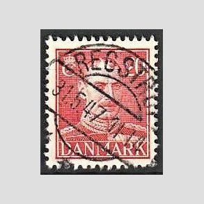 FRIMRKER DANMARK | 1942-44 - AFA 276 - Chr. X 20 re rd - Lux Stemplet Regstrup
