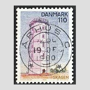 FRIM�RKER DANMARK | 1980 - AFA 701 - Nord for Limfjorden - 110 �re flerfarvet - Pragt Stemplet