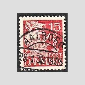FRIM�RKER DANMARK | 1937-40 - AFA 203a - Karavel 15 �re r�d Type II - Lux Stemplet 