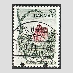 FRIM�RKER DANMARK | 1974 - AFA 569 - Landsdelsserie Fyn - 90 �re flerfarvet - Pragt Stemplet �rhus C