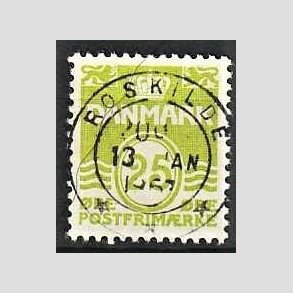 FRIM�RKER DANMARK | 1965 - AFA 430 - B�lgelinie 25 �re lysgr�n - Lux Stemplet